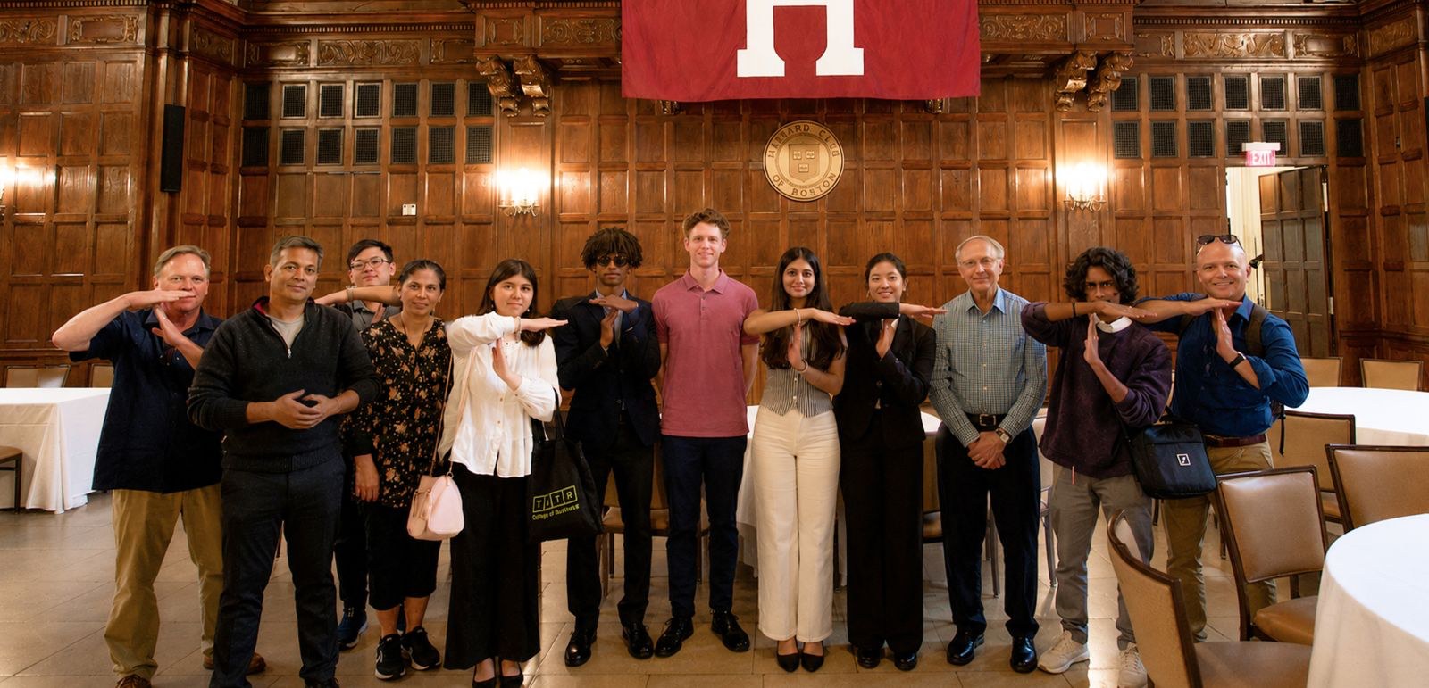 Tetr College of Business students at the Harvard Club of Boston